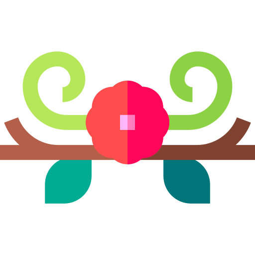 花のデザイン Basic Straight Flat icon