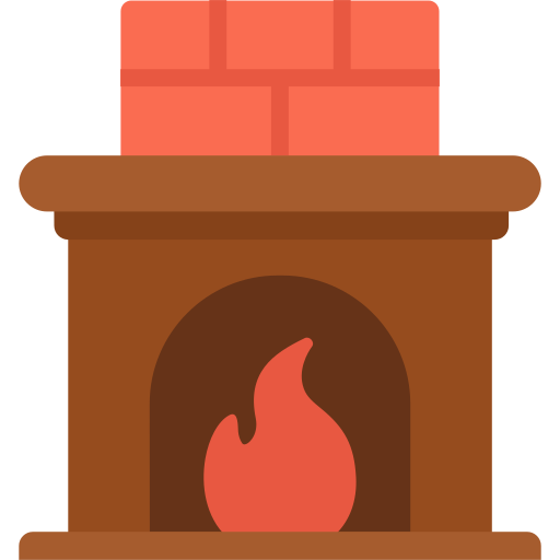 cheminée Generic Flat Icône