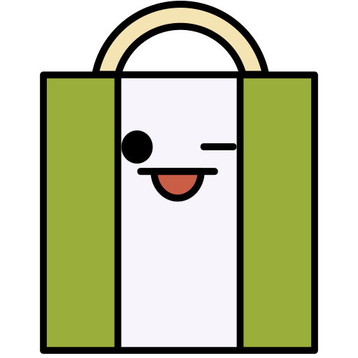 Shopping bag Generic Outline Color icon