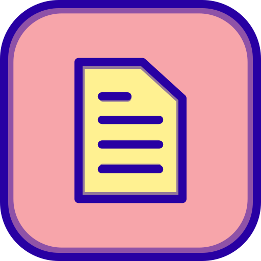 Letter Generic Outline Color icon