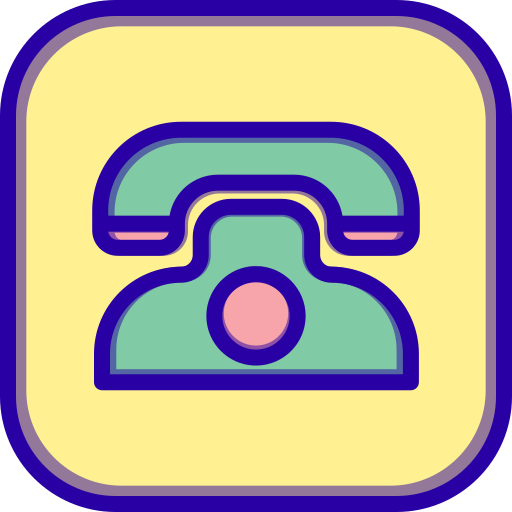 Old phone Generic Outline Color icon