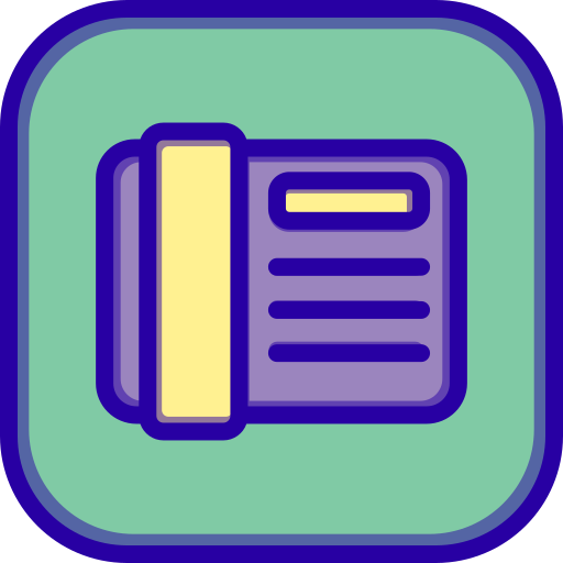 電話 Generic Outline Color icon