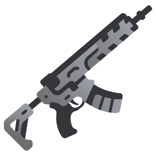 Assault rifle MaxIcons Flat icon