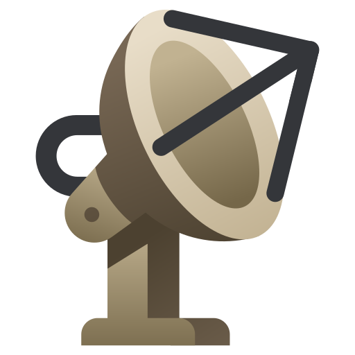 antena parabólica MaxIcons Flat icono