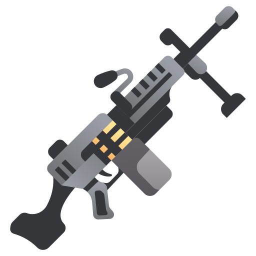 Machine gun MaxIcons Flat icon