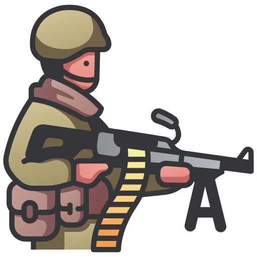 Soldier MaxIcons Lineal color icon