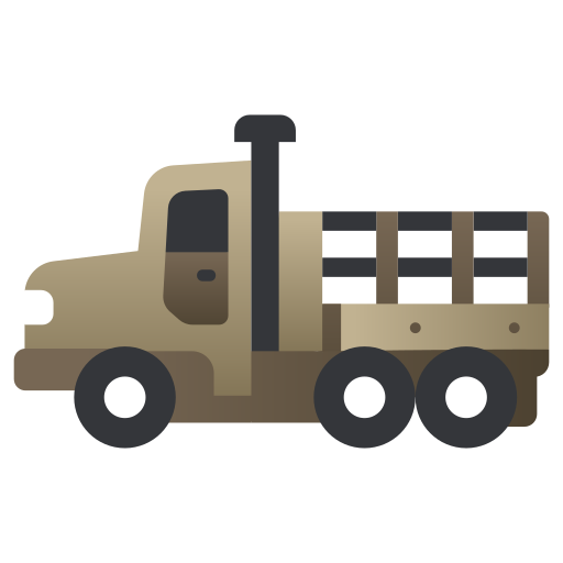 camion militare MaxIcons Flat icona