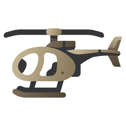 helicóptero MaxIcons Flat icono