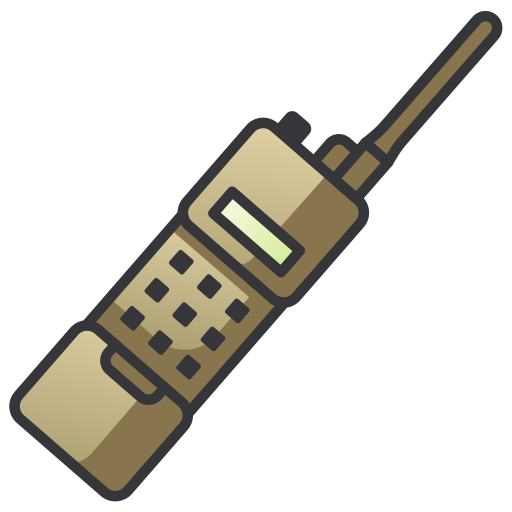 Walkie talkies MaxIcons Lineal color icon
