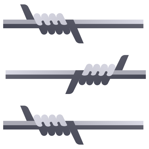Wire fence MaxIcons Flat icon