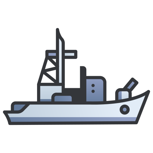 Battleship MaxIcons Lineal color icon