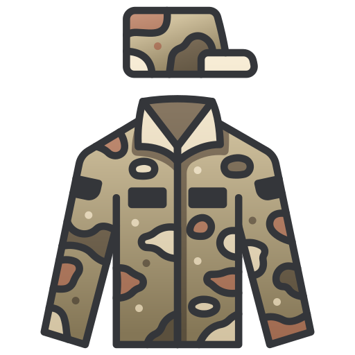 soldado MaxIcons Lineal color icono