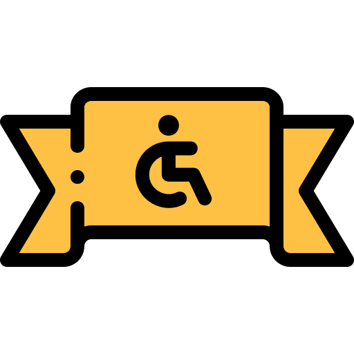 Disability Detailed Rounded Lineal color icon