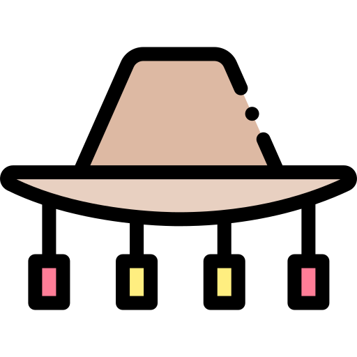 korkowy kapelusz Detailed Rounded Lineal color ikona