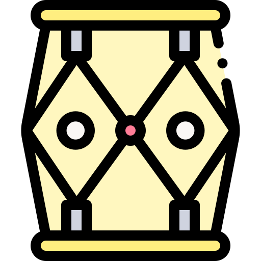 돌락 Detailed Rounded Lineal color icon