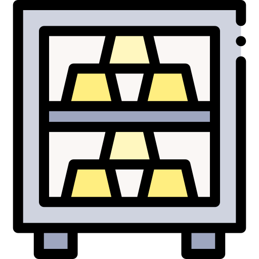 Gold Ingots Detailed Rounded Lineal color icon