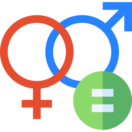 parità dei sessi Basic Straight Flat icona