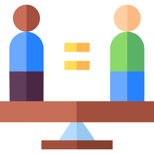 Равенство Basic Straight Flat иконка