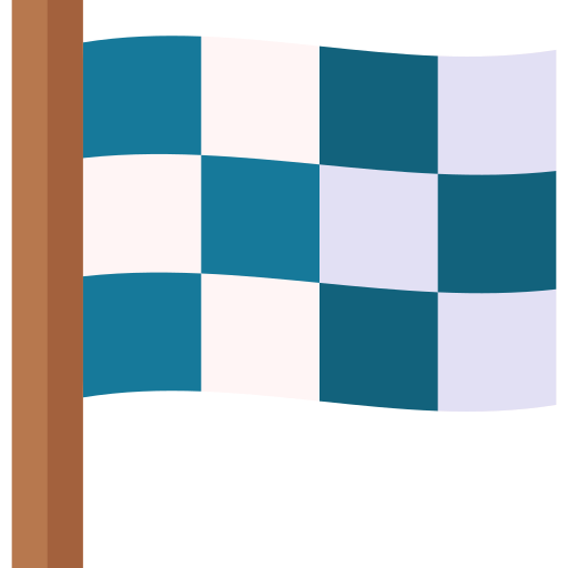 flaga wyścigów Basic Straight Flat ikona