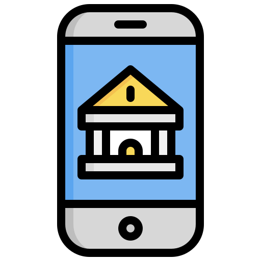 services bancaires en ligne Generic Outline Color Icône