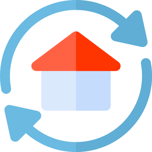 Houses Basic Rounded Flat icon