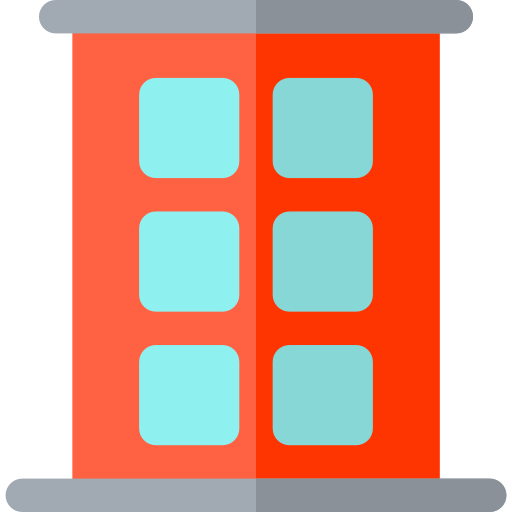 nieruchomość Basic Rounded Flat ikona