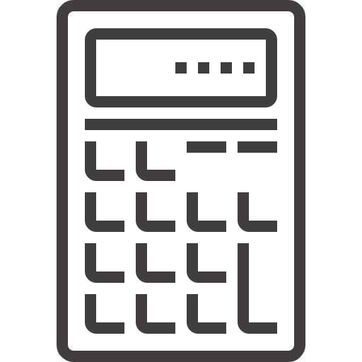 calcolatrice Maxim Flat Lineal icona