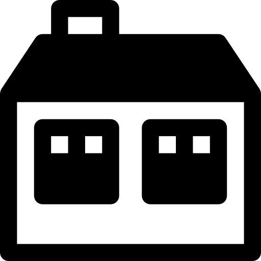 House things Basic Rounded Filled icon