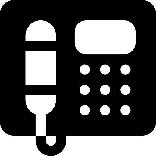 telefono domestico Basic Rounded Filled icono