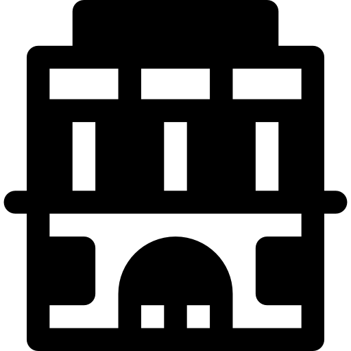 fachada Basic Rounded Filled icono