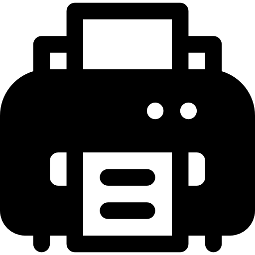 Paper printer Basic Rounded Filled icon