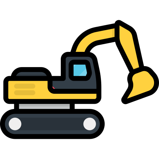 Excavator Special Lineal color icon