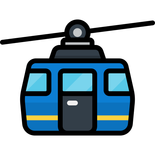 Cableway Special Lineal color icon