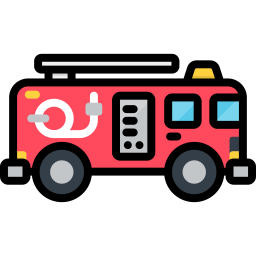 camion dei pompieri Special Lineal color icona