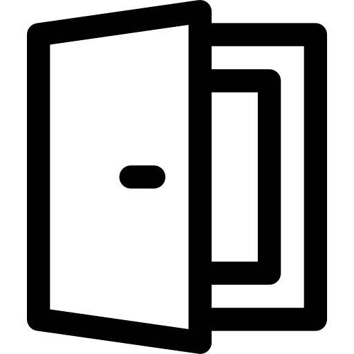 Doorway Basic Rounded Lineal icon