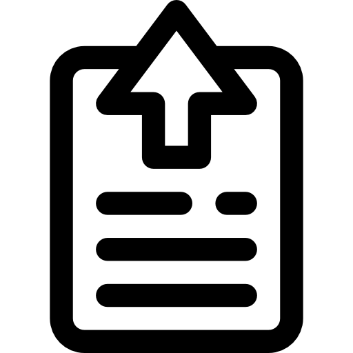 archivo de texto Basic Rounded Lineal icono