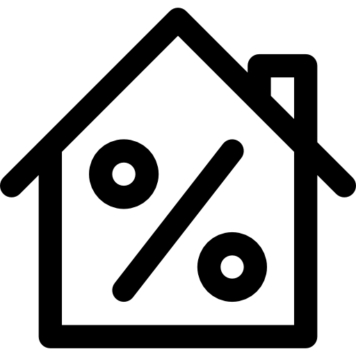 immobilier Basic Rounded Lineal Icône