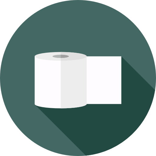 Туалетная бумага Flat Circular Flat иконка