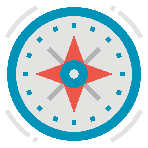 kompas Nhor Phai Flat ikona