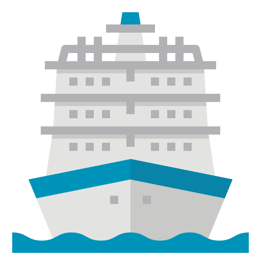 kreuzfahrtschiff Nhor Phai Flat icon