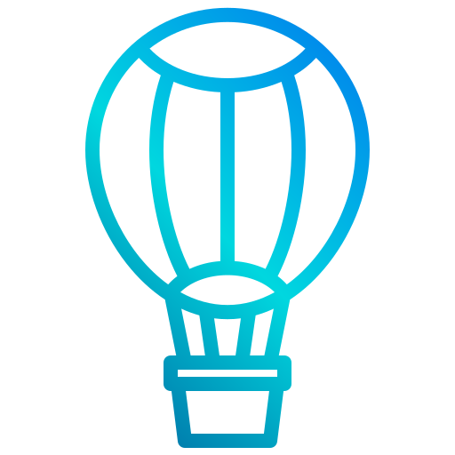 Hot air balloon xnimrodx Lineal Gradient icon