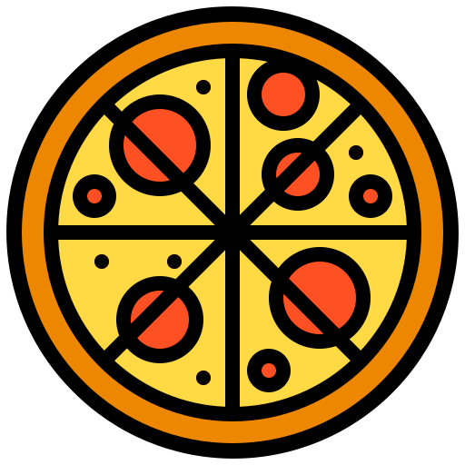 pizza xnimrodx Lineal Color ikona