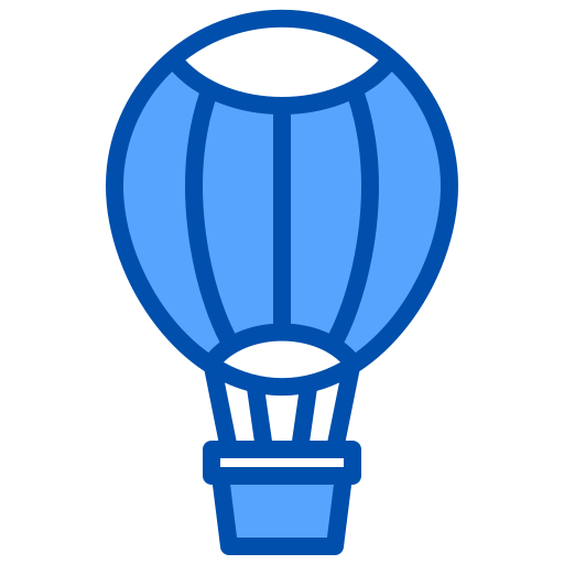 balão de ar quente xnimrodx Blue Ícone