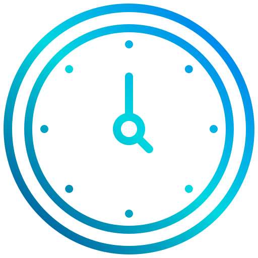 Wall clock xnimrodx Lineal Gradient icon