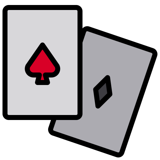 poker kaarten xnimrodx Lineal Color icoon