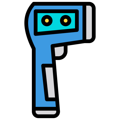 thermometer pistool xnimrodx Lineal Color icoon