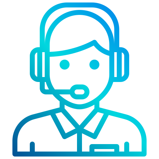call center xnimrodx Lineal Gradient icon