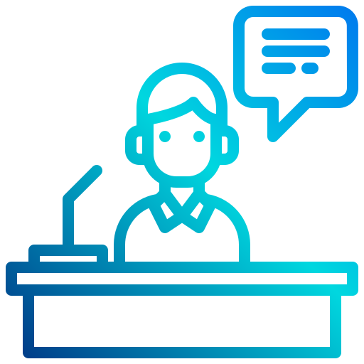 Speech xnimrodx Lineal Gradient icon