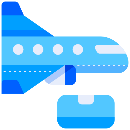 avion Generic Blue Icône