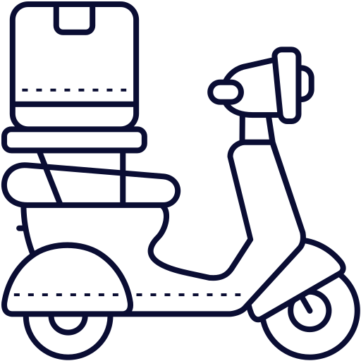 Delivery bike Generic Detailed Outline icon